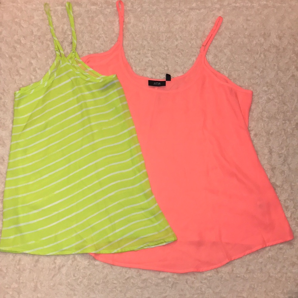 Two chiffon tank tops